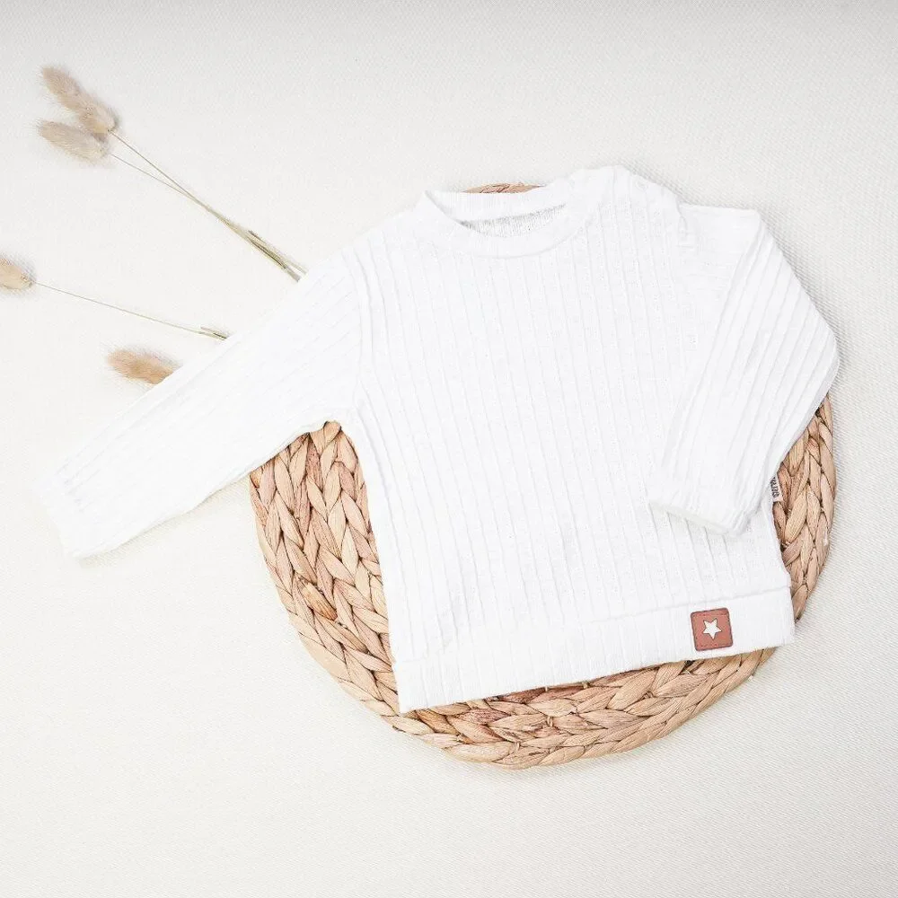 Ribbed Cotton Baby Boy Set Neutral